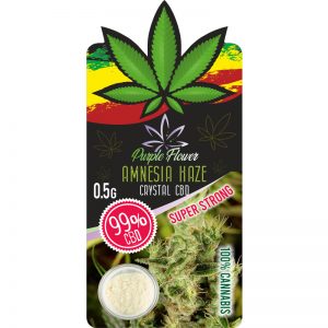 ΚΡΥΣΤΑΛΛΟΣ ΚΑΝΝΑΒΗΣ 99% CBD PURPLE FLOWER AMNESIA 0,5ΓΡ